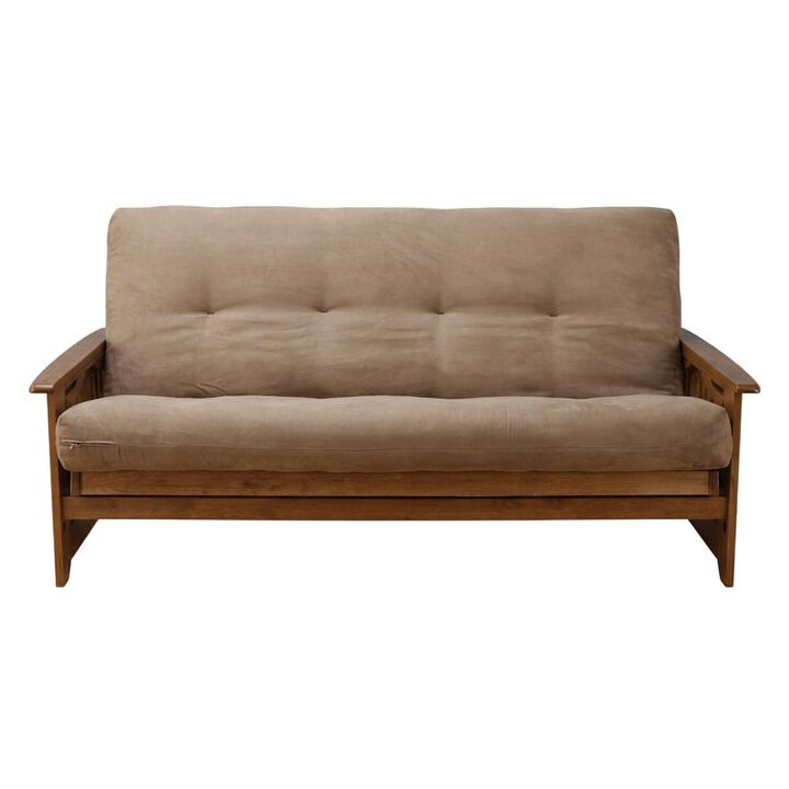 Phoenix Frame-Barbados Finish-Suede Peat Mattress