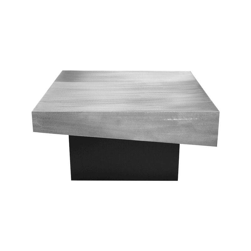 Meridian Furniture Palladium Silver Coffee Table