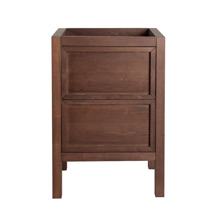 Nadar 24" Bathroom Vanity in Walnut Cabinet Only