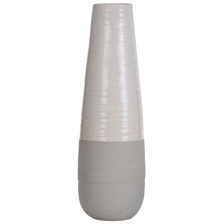 Evian Ivory Ceramic Vase Large