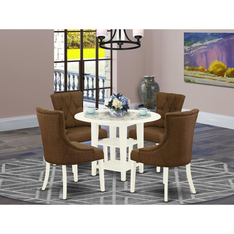 Dining Room Set Linen White