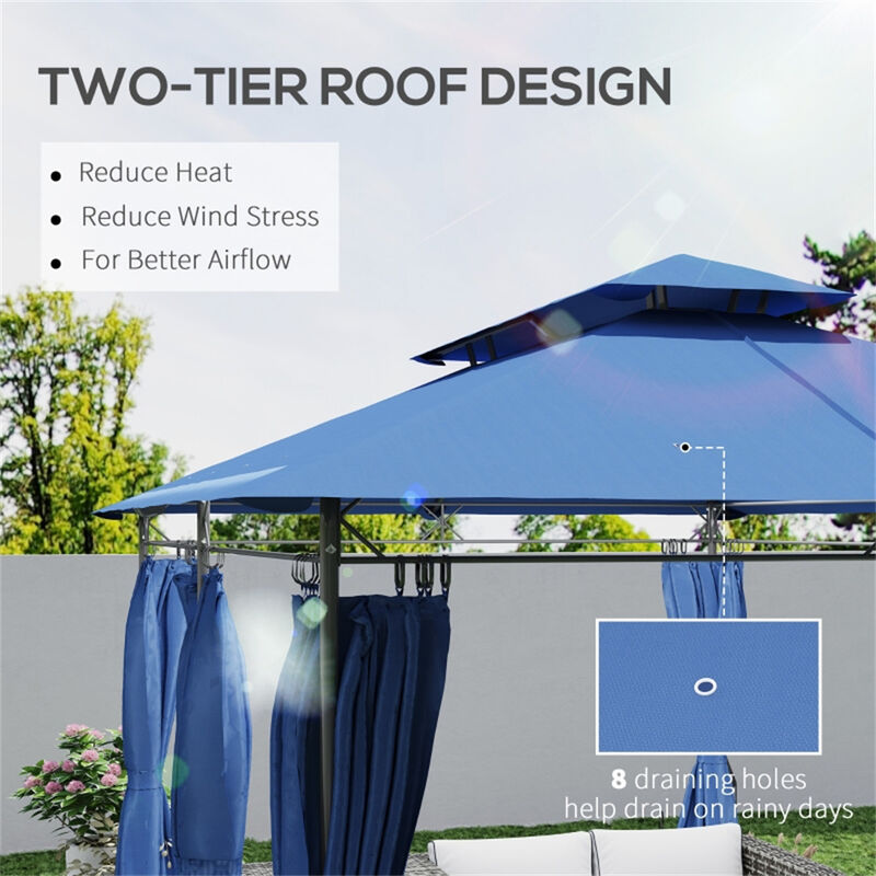 Large Party Tent with Durable Frame for Backyard Events & Outdoor Parties