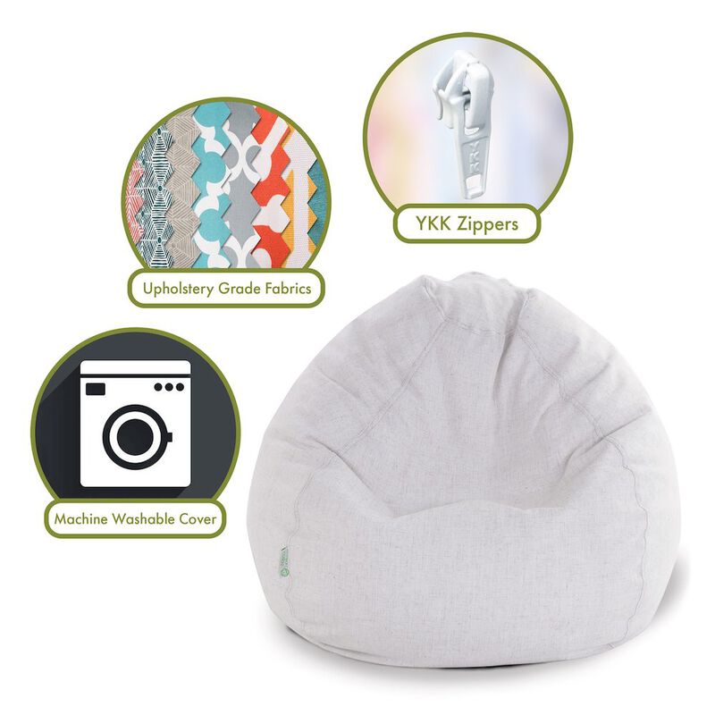 Majestic Home Goods Large Bean Bag Wales Magnolia