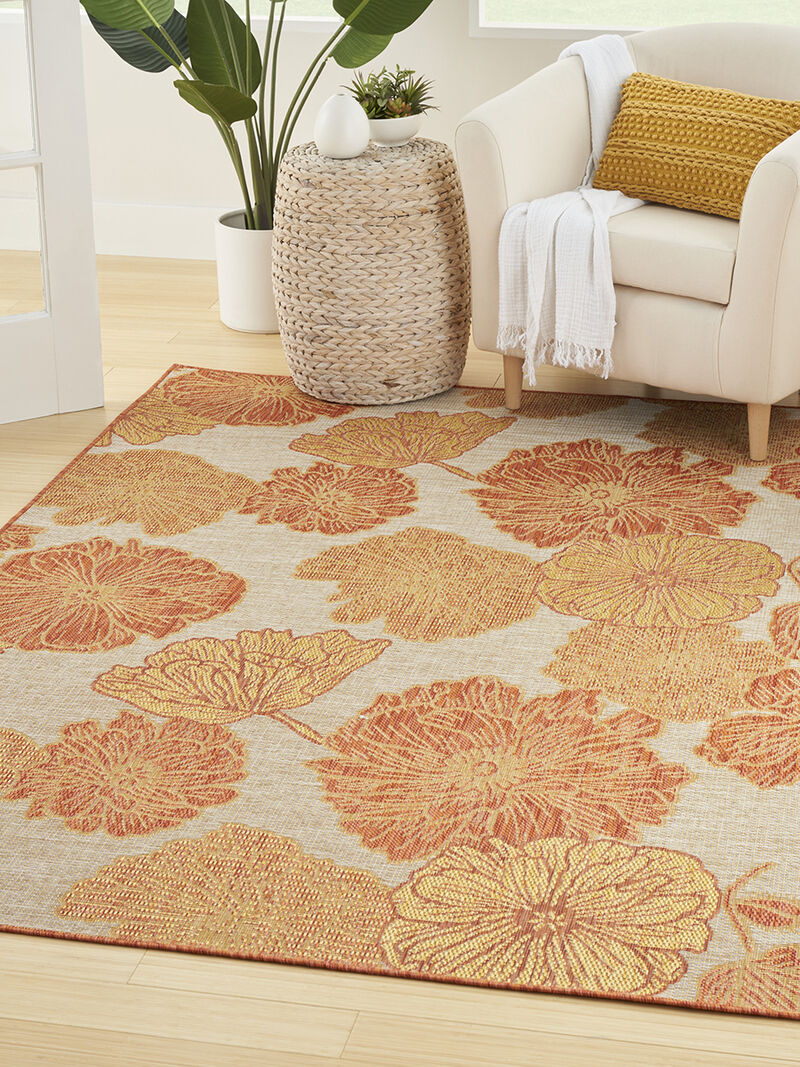Garden Oasis GOA04 Coral 6' x 9' Rug