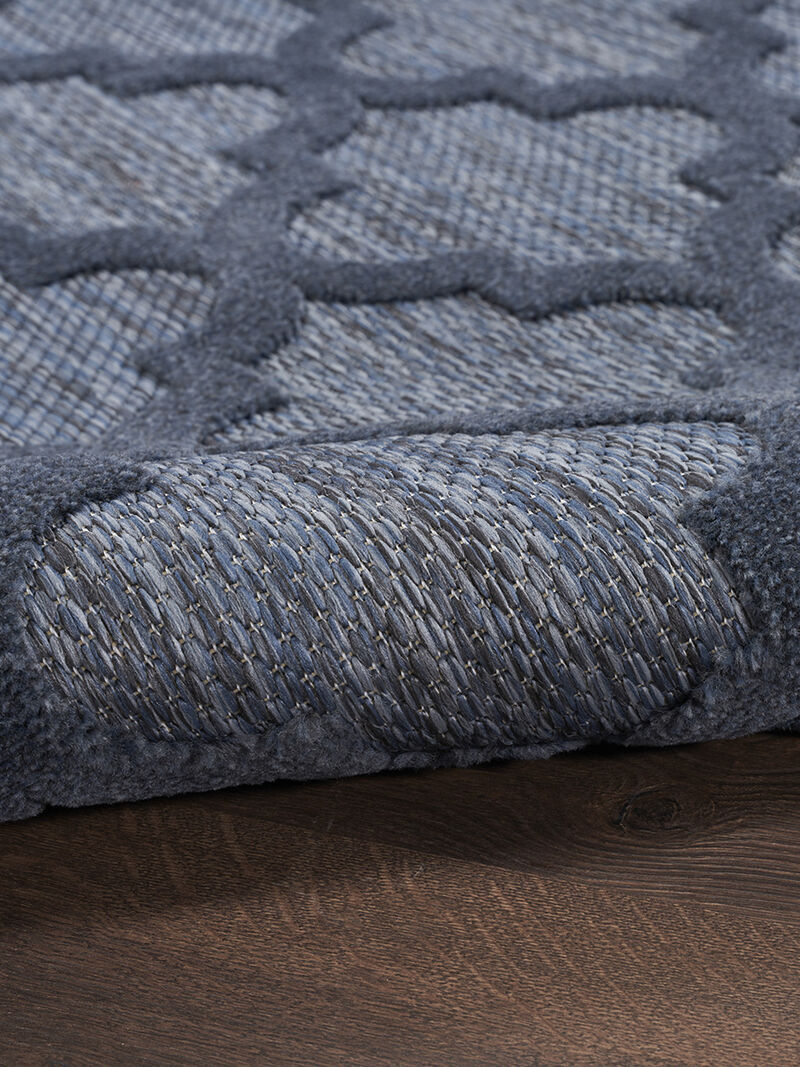 Easy Care NES01 Navy/Blue 7' x 10' Rug