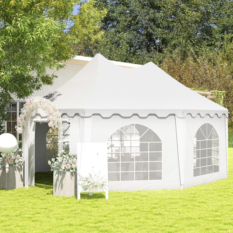 Hivvago Large Party Tent 22.3x16.4 with Carrying Bags for Events image number 1