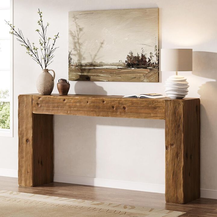 Tribesigns Farmhouse Wood Console Table