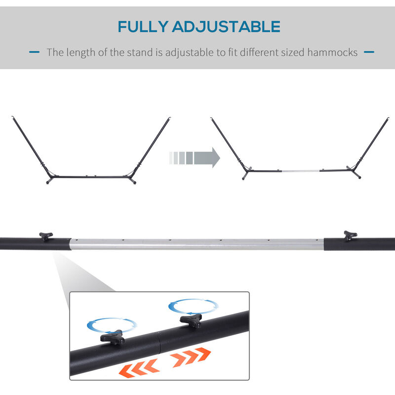 Hivvago Adjustable Hammock Stand for Indoor and Outdoor Use image number 4
