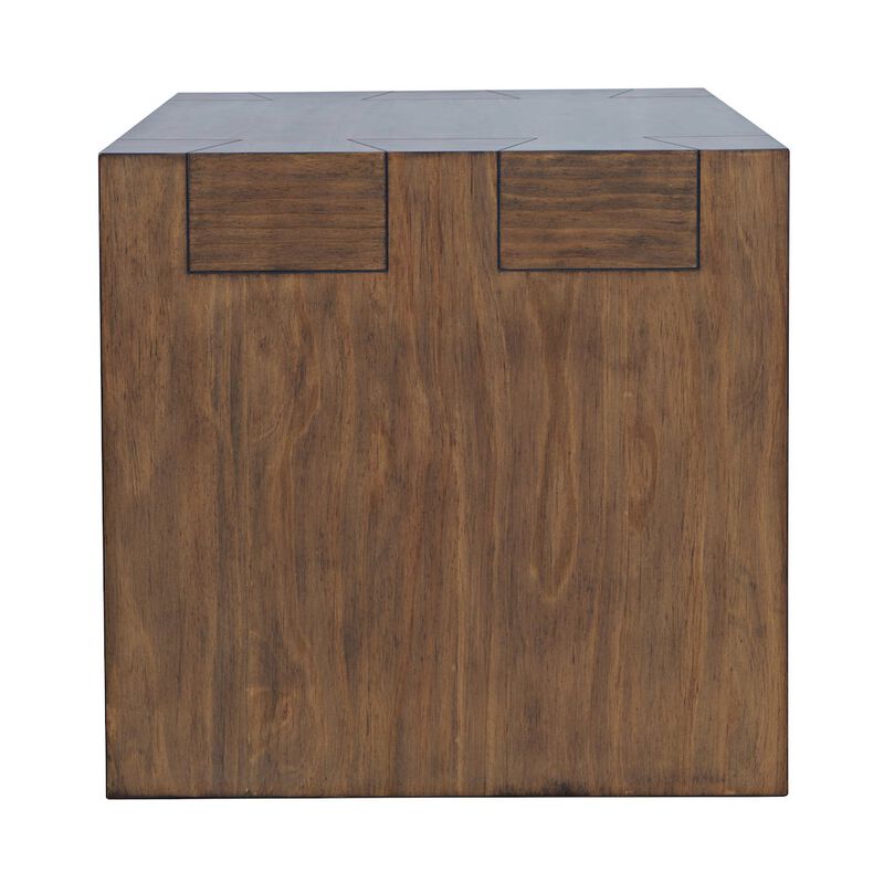 Jofran Taos Modern Rustic Square Dovetailed End Table