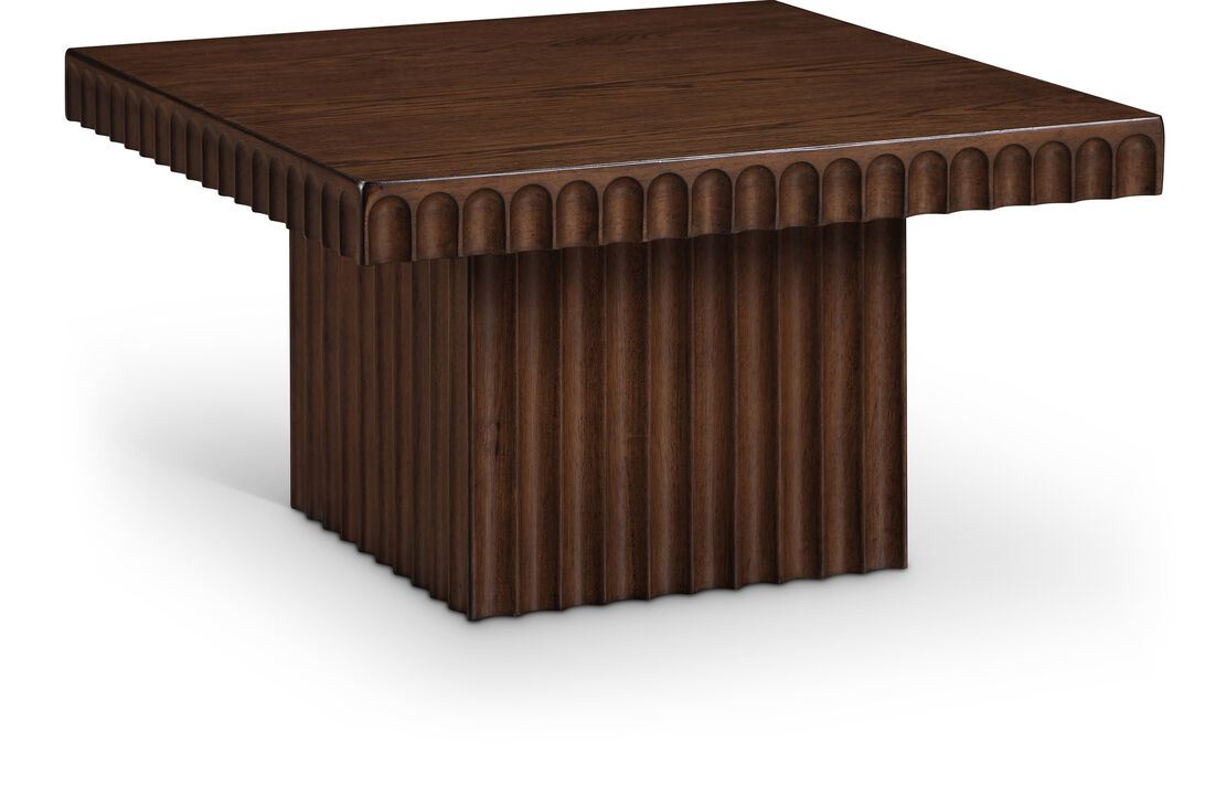 Meridian Furniture Spencer Brown Oak Veneer Coffee Table