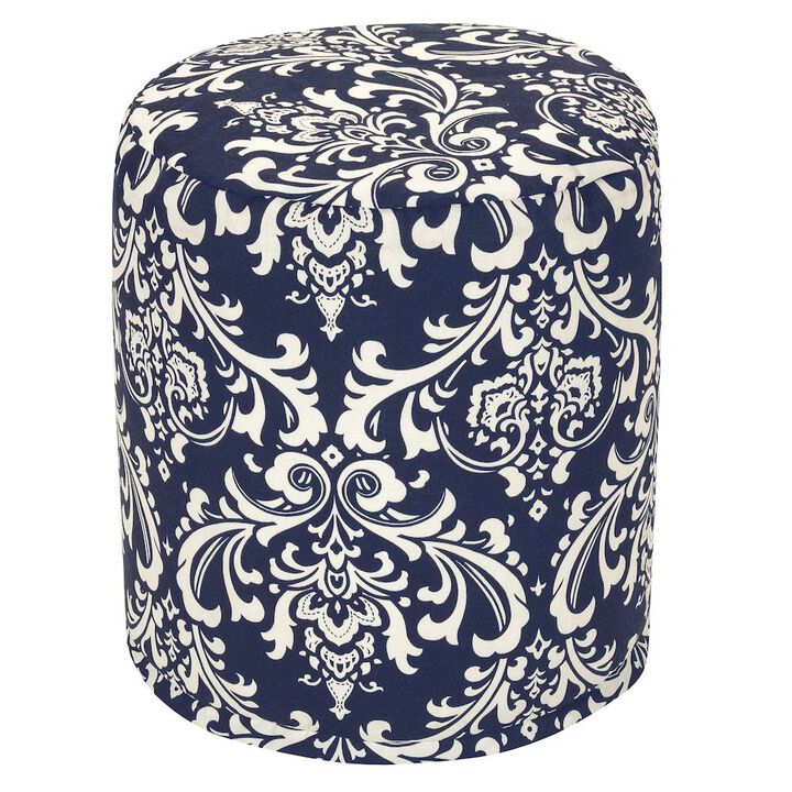 Majestic Home Goods Pouf French Quarter Navy