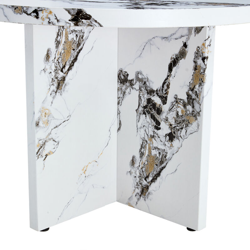 Merax Modern Kitchen Round DiningTable