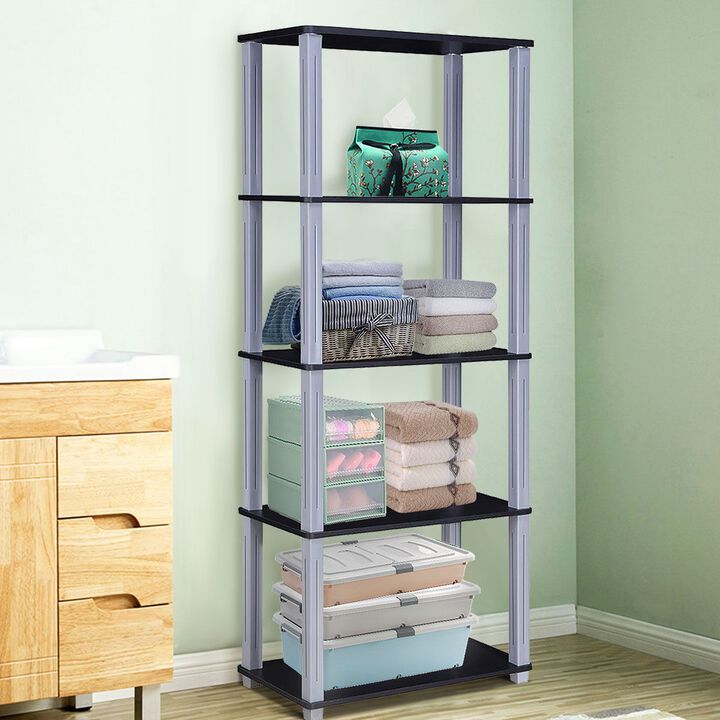 5-Tier Multi-Functional Storage Shelves Rack Display Bookcase
