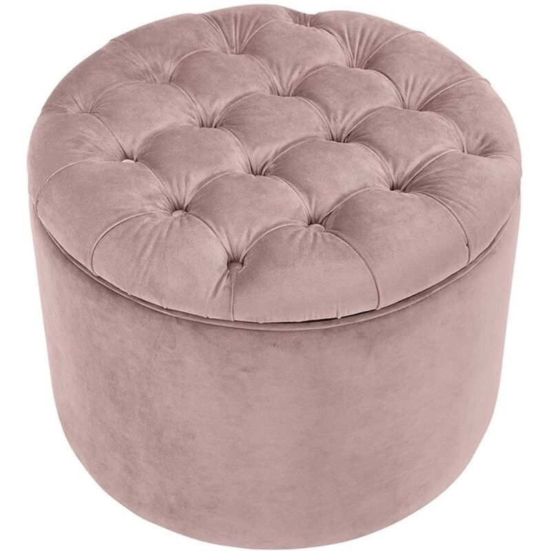 Tov Furniture Queen Mauve Velvet Storage Ottoman image number 3