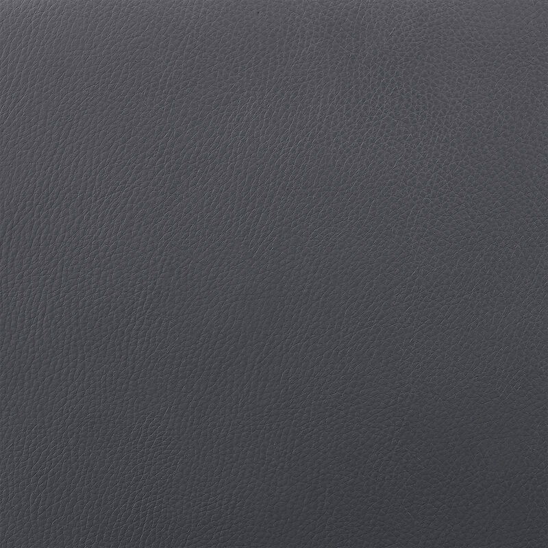 Bronson Bar Height Swivel Bar Stool in Silver finish and White Faux Leather