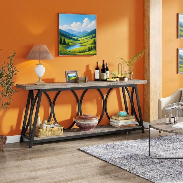 Narrow Console Table for Entryway, Hallway, or Living Room