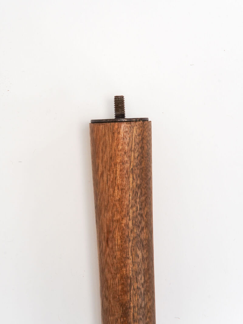 Handmade Eco-Friendly Modern Wood Light Walnut Drop Shaped Coffee Table 3' From BBH Homes