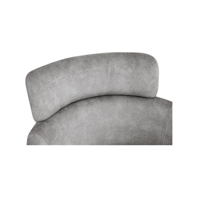 Meridian Furniture Yara Grey Velvet Dining Chair, Set of 2