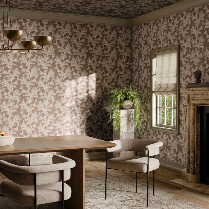Lush Leaves Wallpaper by Getty Images - Lush Leaves Taupe I