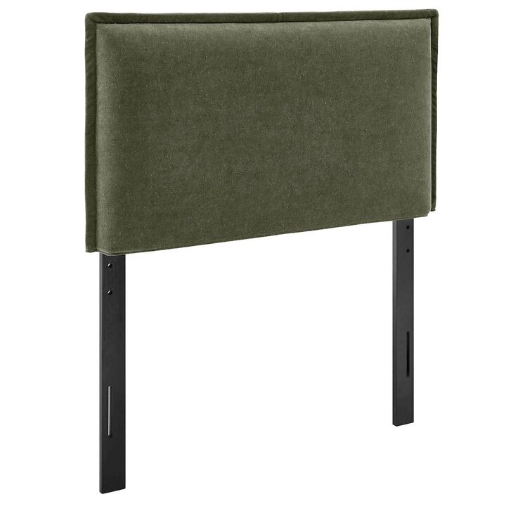 Camille Upholstered Linen Blend Twin Size Headboard