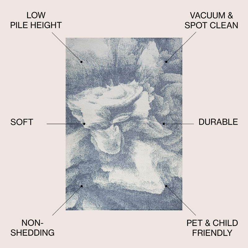 Petalo Abstract Two Tone Modern Area Rug