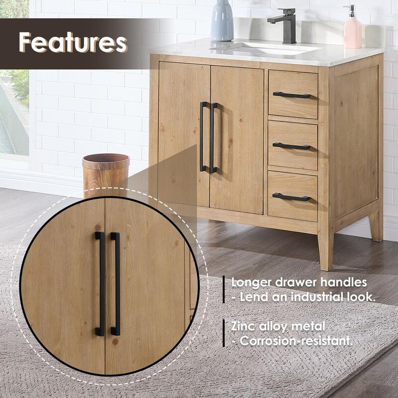 Altair Single Bathroom Cabinet Vanity Base without Top and Sink, no Mirror