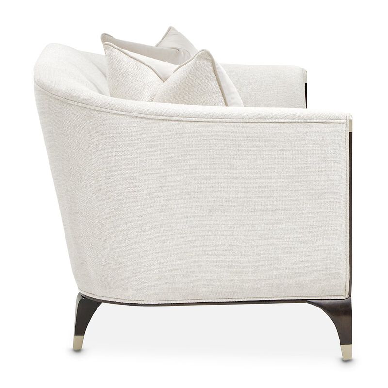 Michael Amini Paris Chic Loveseat - Cremini/Espresso