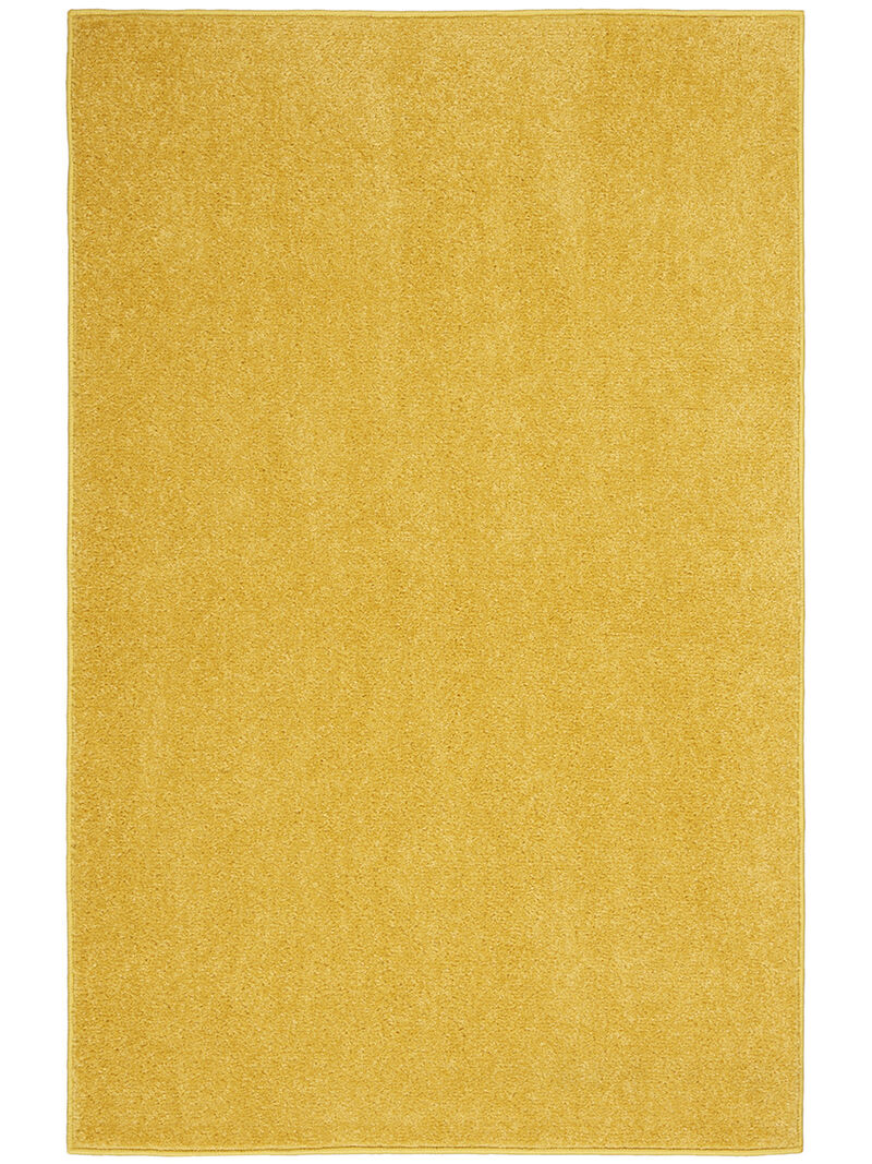 Nourison Essentials NRE01 Yellow 2'2" x 10' Rug image number 0