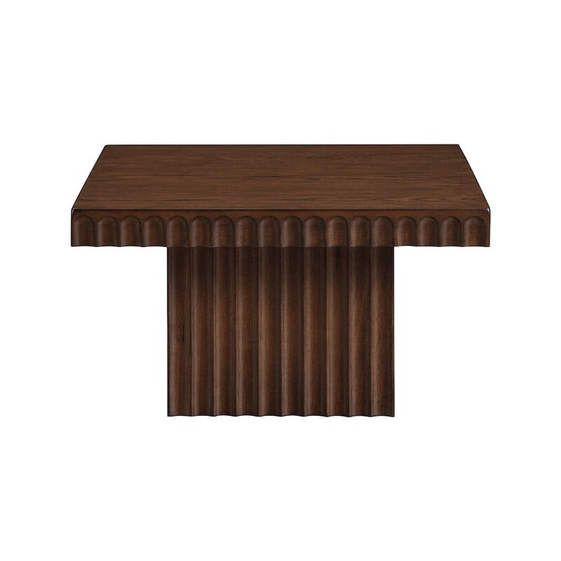 Meridian Furniture Spencer Brown Oak Veneer Coffee Table