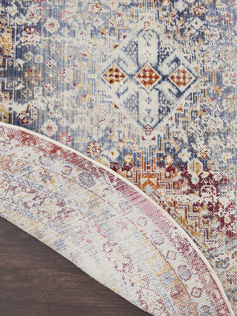 Vintage Kashan VKA09 Multicolor 6' x Round Rug