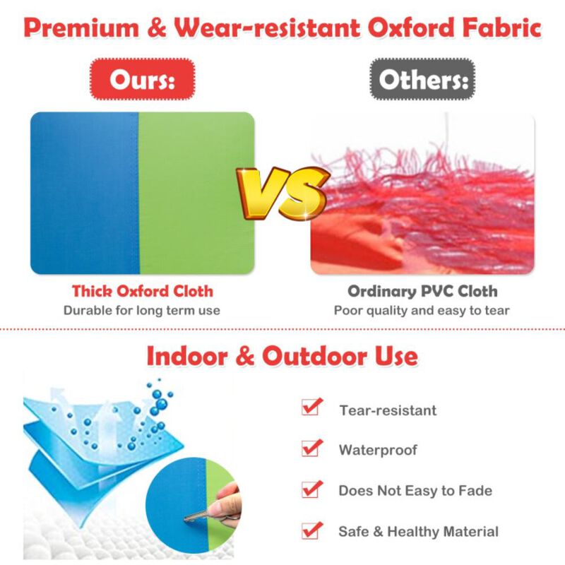 Hivvago Inflatable Blow Up Water Slide  Bounce House with 740 W Blower