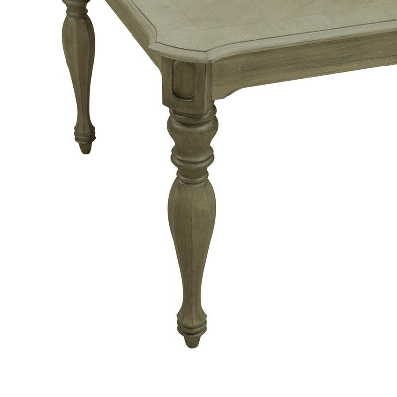 Liberty Furniture Magnolia Manor Rectangular Leg Table in Weathered Bisque image number 4
