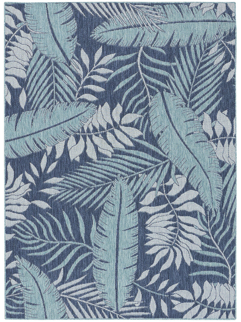 Garden Oasis GOA02 Navy 4' x 6' Rug