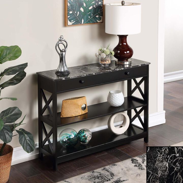 Convience Concept, Inc. Oxford 1 Drawer Console Table with Shelves