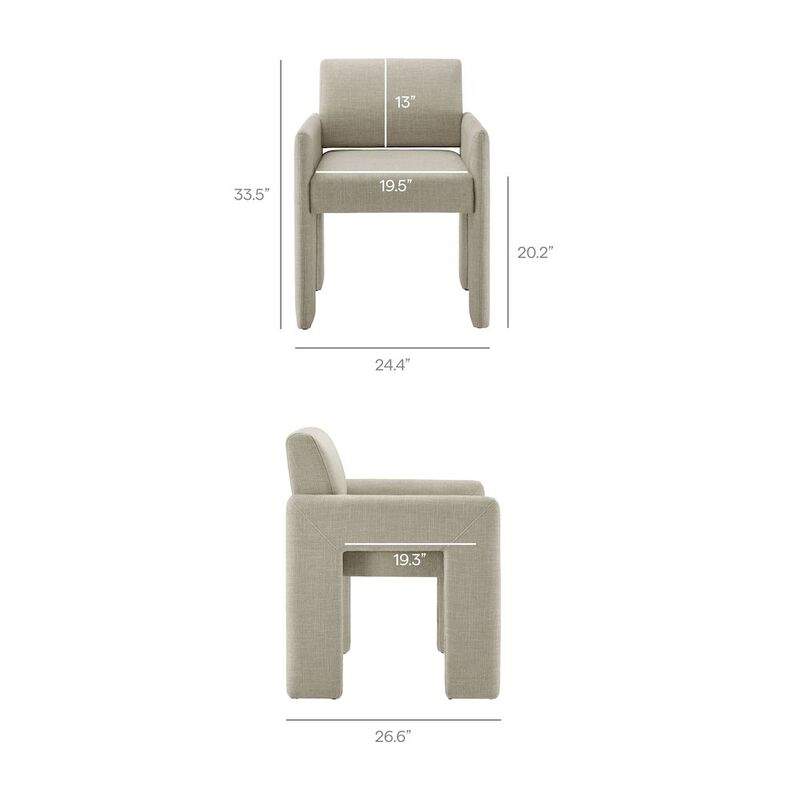 Daven Fabric Upholstered Dining Chair image number 2