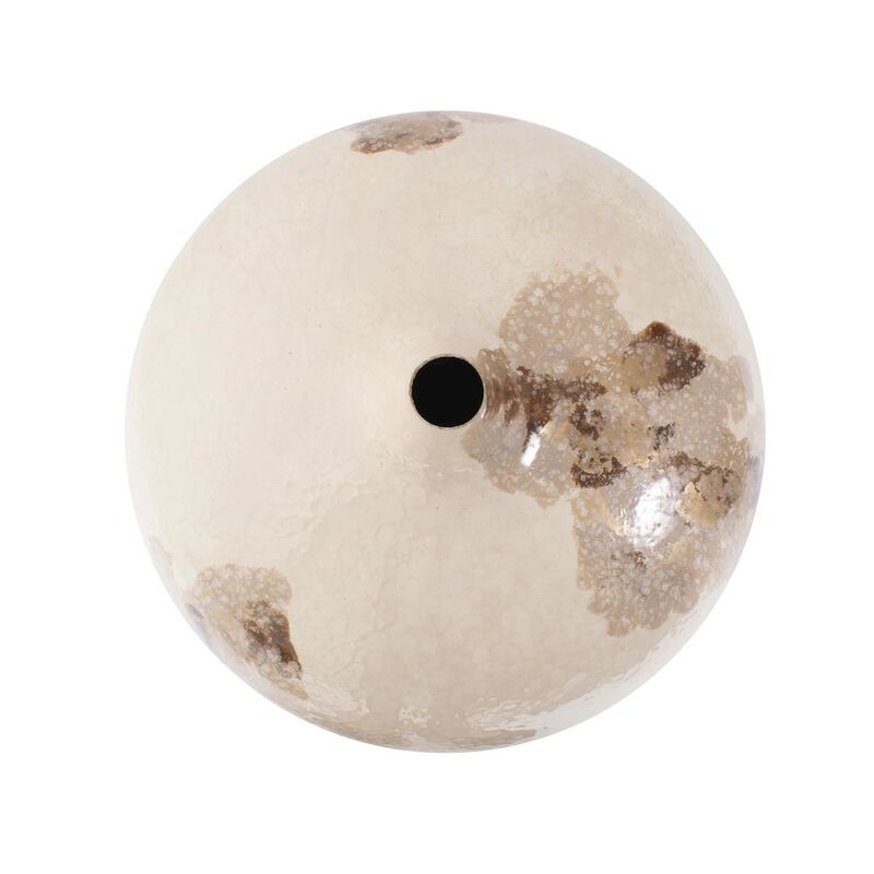 Howard Elliott Petrini Tuscan Small Round Iron Vase image number 4