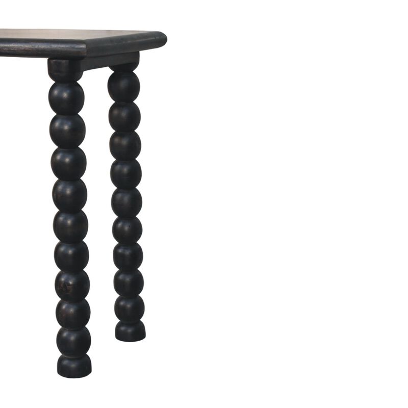 Artisan Furniture Solid Wood Spindle Linear Console, Dark Brown image number 5