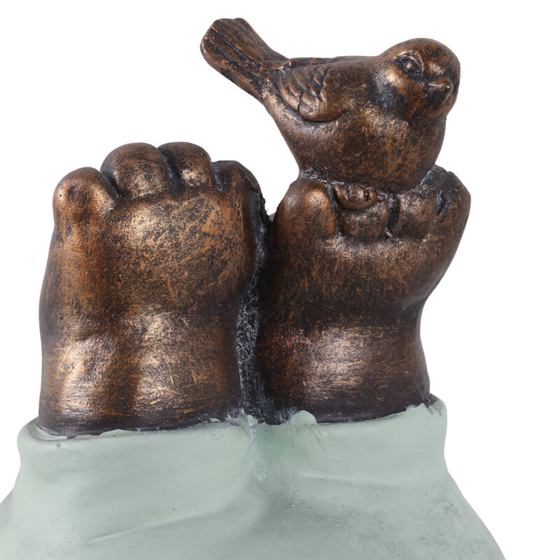 Feet In The Air Hippo, Bronze image number 4