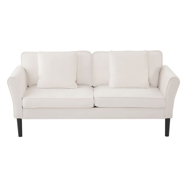Velvet Loveseat Sofa, 2-Seater Couch for Living Room, Bedroom & Apartment