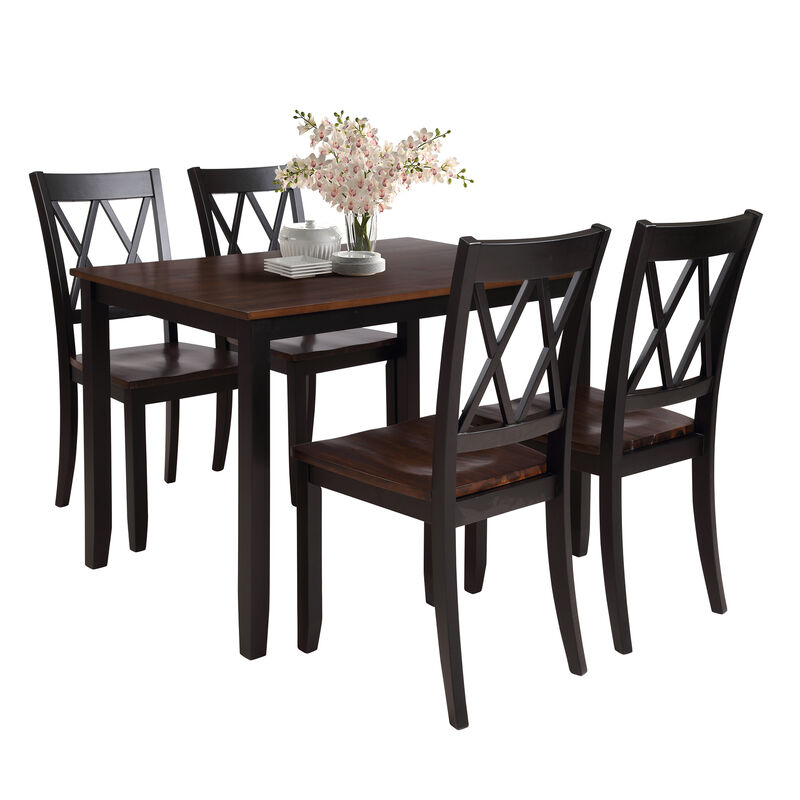 Whisen Elegant Design 5-Piece Dining Set and 4 Dining Chairs image number 0