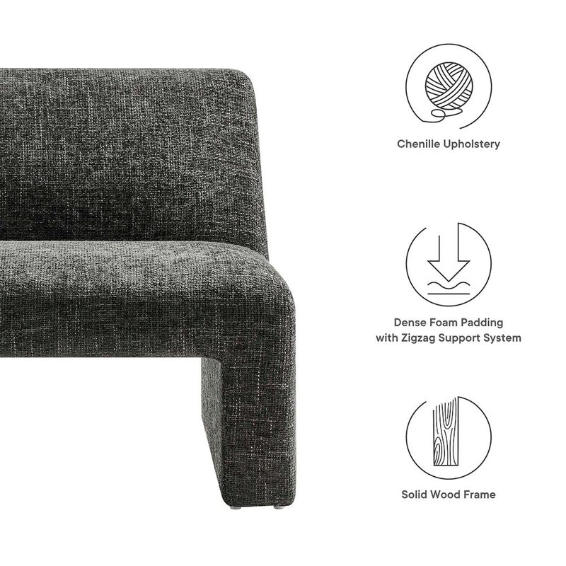 Amita Chenille Upholstered Accent Chair image number 1