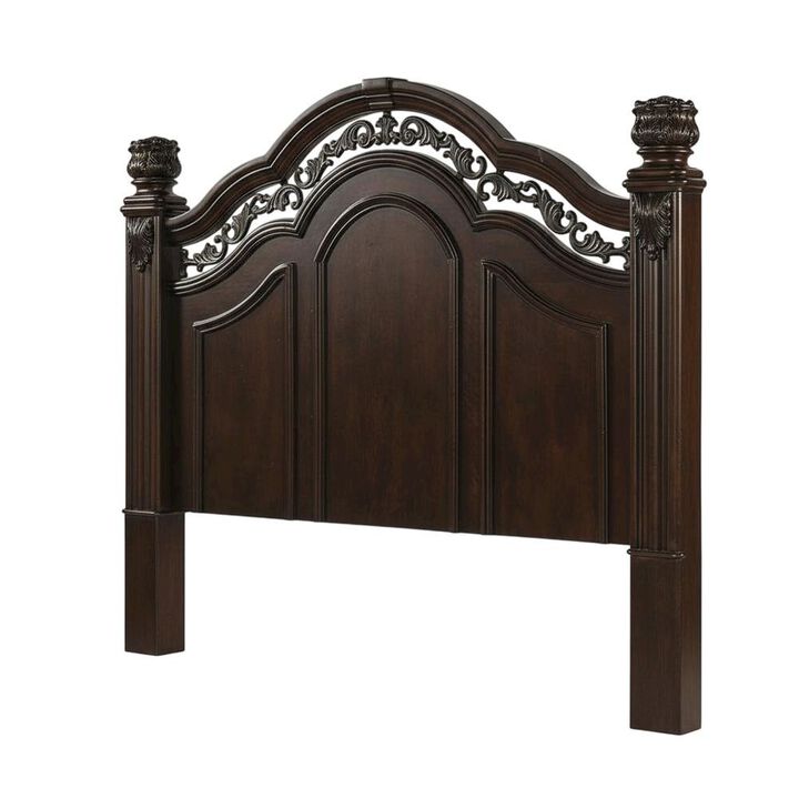 Liberty Furniture Cognac King Poster Headboard Solid and Manufactured Wood Traditional Design