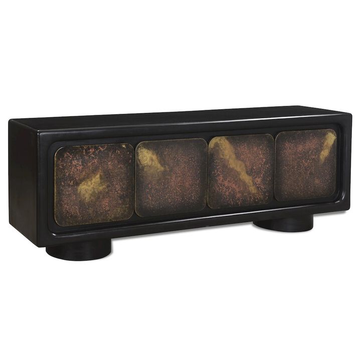 Balthazar 4-Door Sideboard in Multi-color Toned Iron