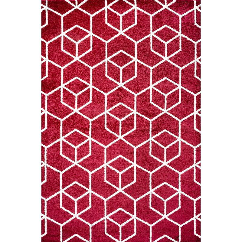Tumbling Blocks Modern Geometric Area Rug