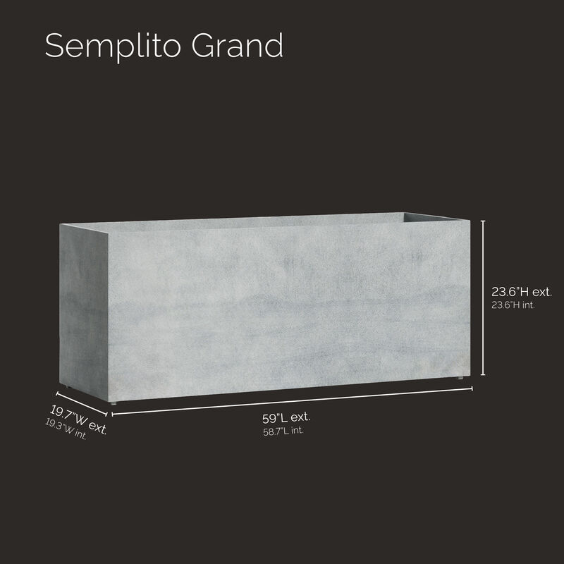 COSAPOTS Semplito Grand Wide Rectangle Planter.