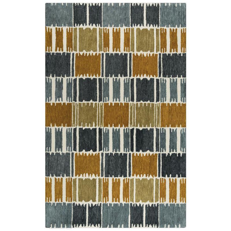 Rivera Gray 5' x 8' Hand-Tufted Rug