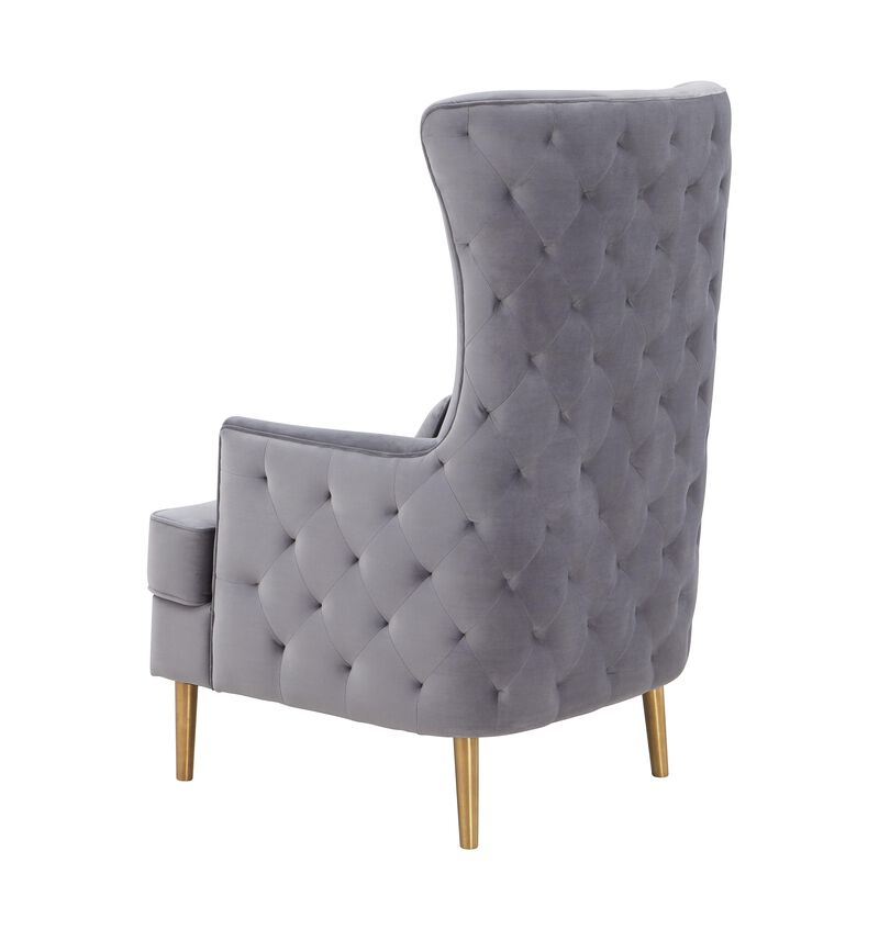 Alina Tall Tufted Back Chair by Inspire Me Home Decor