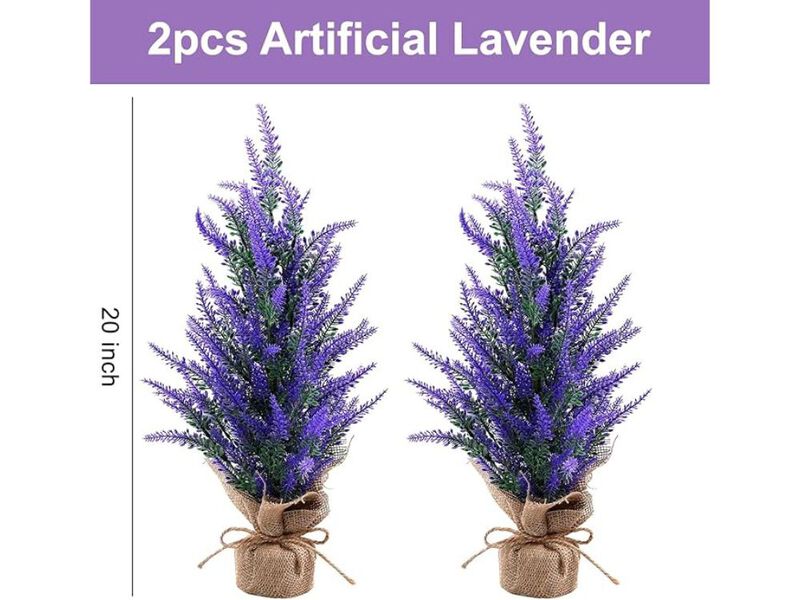 2 Piece Lavender Artificial Flowers Wedding Centerpiece Decor image number 2