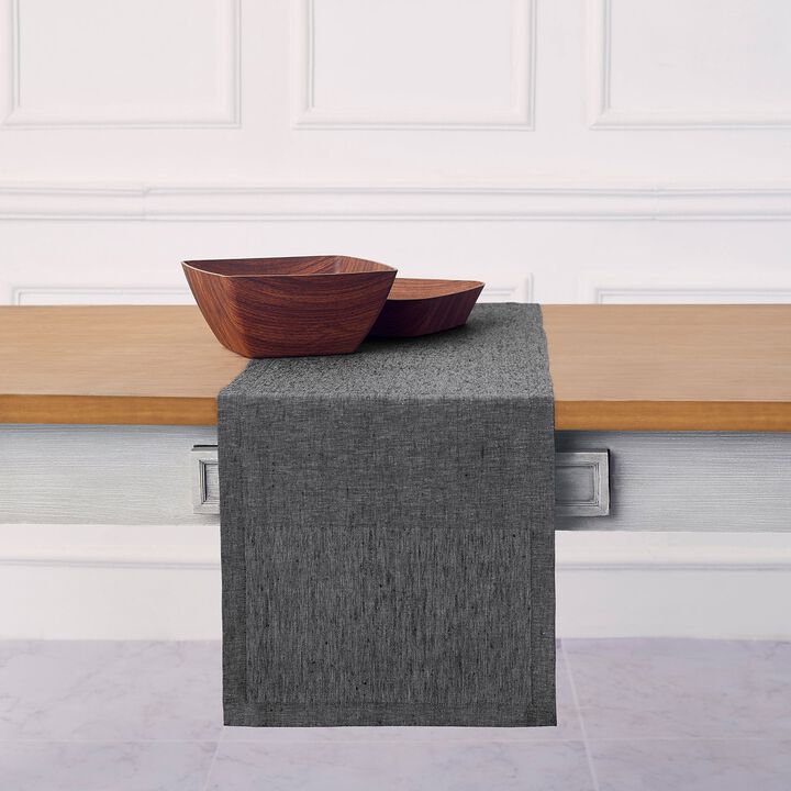 Solino Home 100% Pure Linen Table Runner - Athena