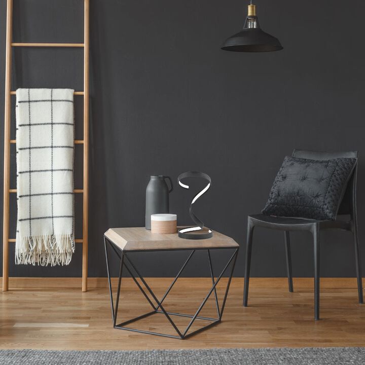 Hamburg Table Lamp Black Metal Dimmable Integrated LED